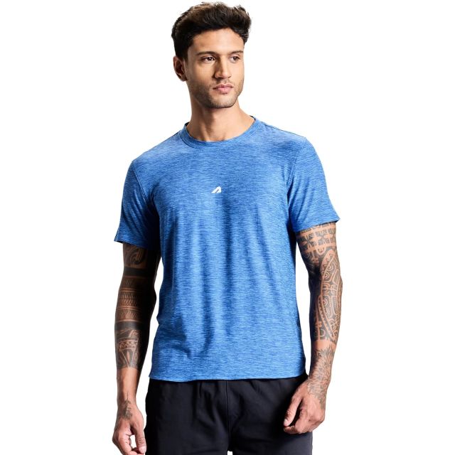 Intense Mens Tee - Melange Blue